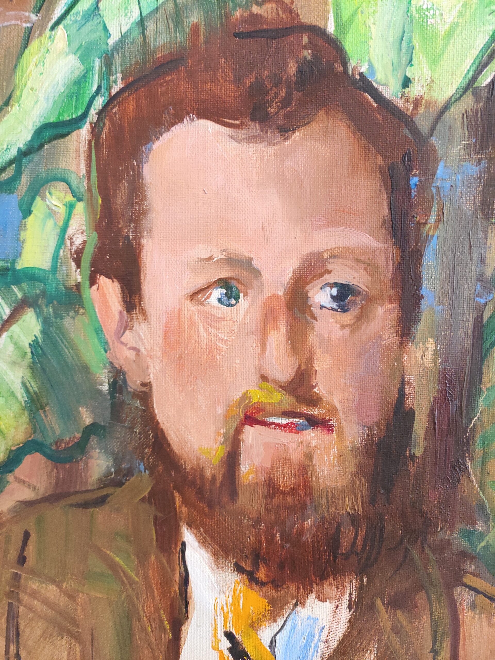 ANNOTs Sohn Frank Arne, porträtiert von seinem Vater Rudolf Jacobi, datiert 1971